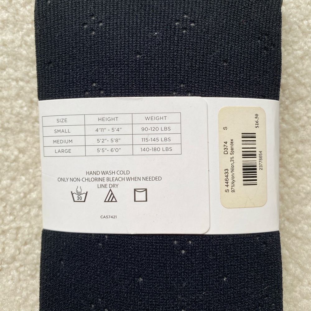 NWT Textured Tights - Black - Picture 3 of 4